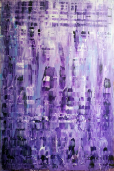 Œuvre contemporaine nommée « Purple rain », Réalisée par PATRICK JOOSTEN