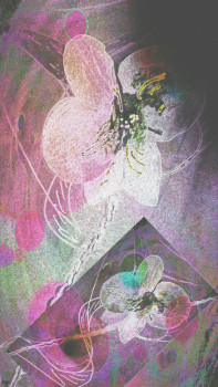 Œuvre contemporaine nommée « fleur pastèle », Réalisée par MéLISSOISE