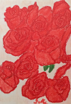 Œuvre contemporaine nommée « " Roses pour la vie " 3 », Réalisée par GRATIELA LIONTE