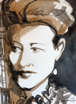 Œuvre contemporaine nommée « SIMONE DE BEAUVOIR », Réalisée par DAMIAN TIRADO