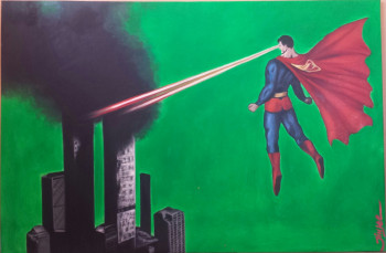 Œuvre contemporaine nommée « LE FINAL - SUPERMAN », Réalisée par JINLEE