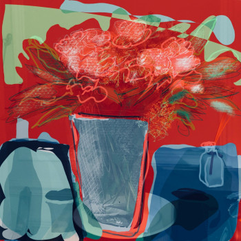 Œuvre contemporaine nommée « Vase de Jour », Réalisée par CHRISTIAN MENARD