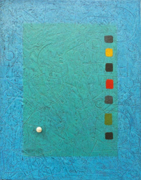 Œuvre contemporaine nommée « Tee de départ 1 », Réalisée par YVES GEERAERTS