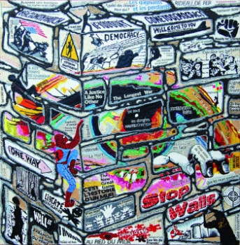 Œuvre contemporaine nommée « Stop walls », Réalisée par PATRICE CHAMBRIER