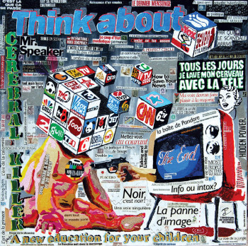 Œuvre contemporaine nommée « Think about », Réalisée par PATRICE CHAMBRIER
