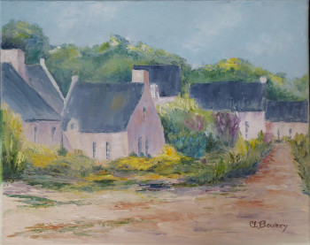 Œuvre contemporaine nommée « Paysage Breton », Réalisée par CLAUDETTE BOUREY