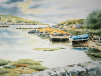 Œuvre contemporaine nommée « Le Pont ( Îles Chausey ) », Réalisée par VAL.H