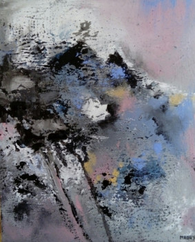 Œuvre contemporaine nommée « CALME BLEU », Réalisée par MIREILLE MAURY