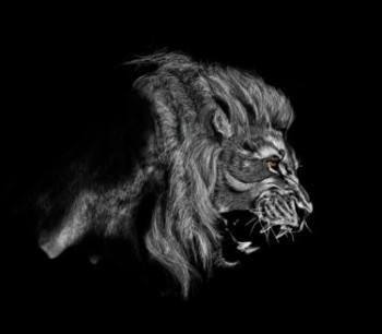 Œuvre contemporaine nommée « Lion », Réalisée par MICHEL UDERSO