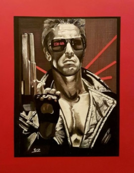 Œuvre contemporaine nommée « Terminator », Réalisée par MICH'ART