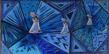 Œuvre contemporaine nommée « Parapluies », Réalisée par MARIE-LAURE MELINAND