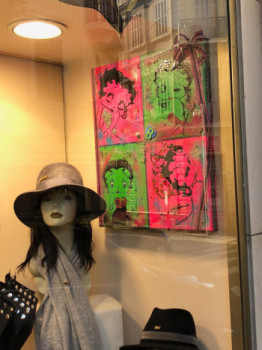 Œuvre contemporaine nommée « Betty fait son show », Réalisée par NATHLINE