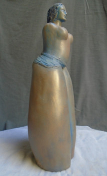 Œuvre contemporaine nommée « Femme centaure bleue en vente sur ebay », Réalisée par MARIE RUIZ