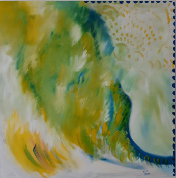 Œuvre contemporaine nommée « Femme sur la vague », Réalisée par POLINA