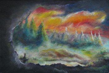 Œuvre contemporaine nommée « Refuge avant la tempête », Réalisée par XAVIER COUSIN