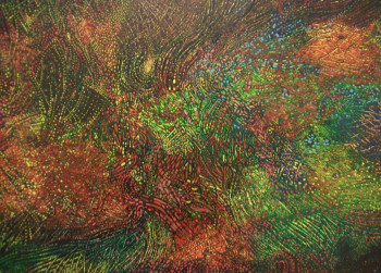 Œuvre contemporaine nommée « Création de l'univers ( style personnel 2014 ) », Réalisée par HELIODOR