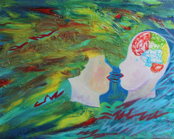 Œuvre contemporaine nommée « symphonie des pensées », Réalisée par MARIA COUTINHO / MARIA C.