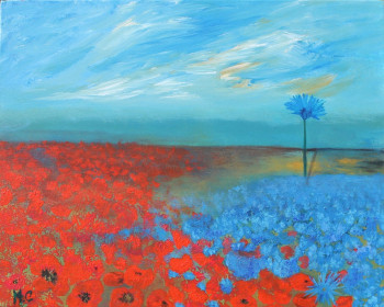 Œuvre contemporaine nommée « hommage à la guerre de 1914 », Réalisée par MARIA COUTINHO / MARIA C.