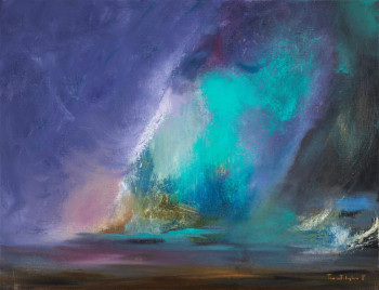 Œuvre contemporaine nommée « Ciel mer et orage », Réalisée par TCHARTILOGLOU FRANCOISE