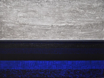 Œuvre contemporaine nommée « les Graviers Bleus », Réalisée par EURGAL