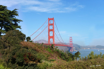 Œuvre contemporaine nommée « GOLDEN GATE BRIDGE », Réalisée par JEAN-MARC PHILIPPE