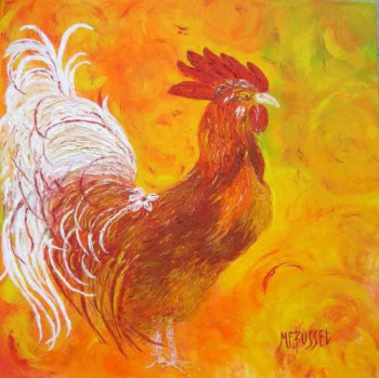 Œuvre contemporaine nommée « Le COQ du VEXIN », Réalisée par MARIE-FRANCE BUSSET