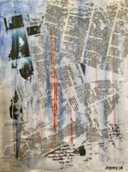 Œuvre contemporaine nommée « journal », Réalisée par ROEMY