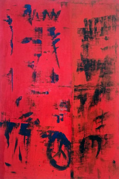 Œuvre contemporaine nommée « Rouge A217 », Réalisée par PATRICK JOOSTEN