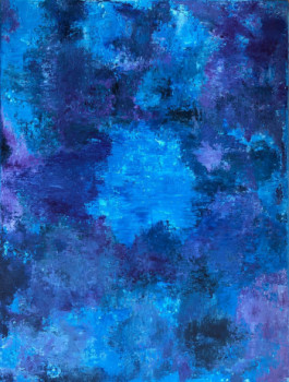 Œuvre contemporaine nommée « Blue dimension », Réalisée par ROMROS