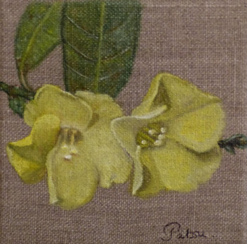 Œuvre contemporaine nommée « Allamanda ensoleillée », Réalisée par PATCHA CRéATION