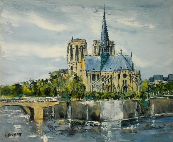 Œuvre contemporaine nommée « Notre Dame de Paris   », Réalisée par DANIEL BRUNEAUX