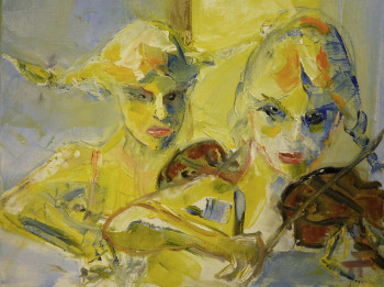 Œuvre contemporaine nommée « VILAINE PETITE SŒUR-(18-65-) », Réalisée par THIERRY FAURE