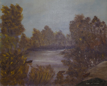 Œuvre contemporaine nommée « La rivière », Réalisée par KYNA DE SCHOUëL