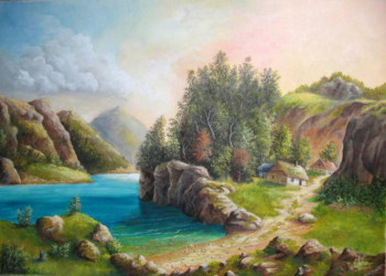 Œuvre contemporaine nommée « Le lac  », Réalisée par JEHIN GéRARD