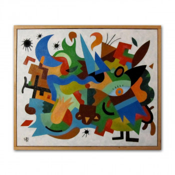 Œuvre contemporaine nommée « Entropie M16 », Réalisée par VINADELLE