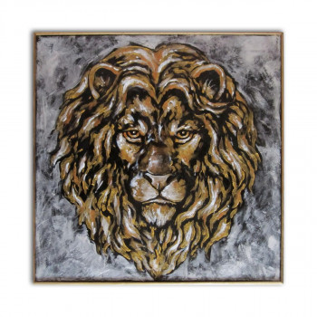 Œuvre contemporaine nommée « Lion or », Réalisée par VINADELLE