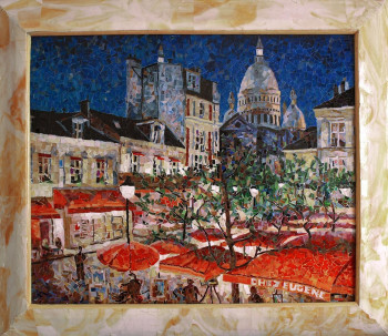 Œuvre contemporaine nommée « Montmartre », Réalisée par LEO NOVORO