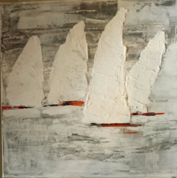 Œuvre contemporaine nommée « Les Voiles », Réalisée par ISABELLA VIRGILIO