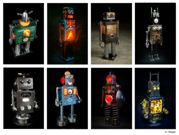 Œuvre contemporaine nommée « UPCYCLING ROBOTS », Réalisée par +BRAUER