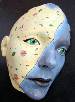 Œuvre contemporaine nommée « les larmes bleu », Réalisée par ZILINSKI