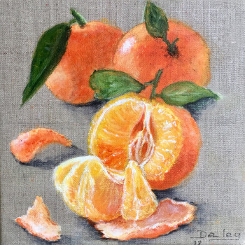 Œuvre contemporaine nommée « Les mandarines », Réalisée par PATRICIA DELEY