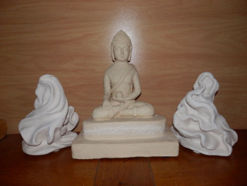 Œuvre contemporaine nommée « Bouddha et méditation », Réalisée par GEVE60