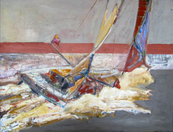 Œuvre contemporaine nommée « Imoca », Réalisée par CARINE DEWAVRIN