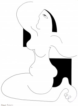 Œuvre contemporaine nommée « Elle est elle », Réalisée par HILDEGARDE HANDSAEME