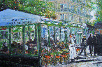 Œuvre contemporaine nommée « Le café de Flore », Réalisée par NADIA VIGUIER