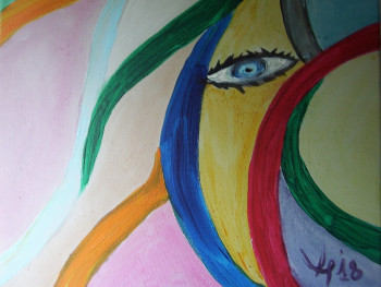 Œuvre contemporaine nommée « Oeil pour oeil ... », Réalisée par NADIA VIGUIER