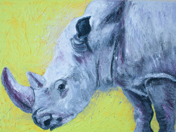 Œuvre contemporaine nommée « Rhinocer'Hop », Réalisée par CLEMENCE POWNEY