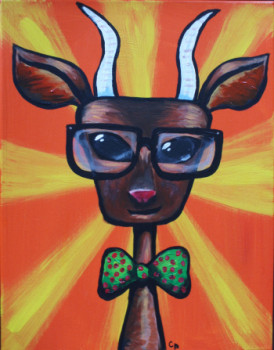 Œuvre contemporaine nommée « Hipster gazelle », Réalisée par CLEMENCE POWNEY