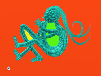 Œuvre contemporaine nommée « Statue en Osmium - Solarius Museum », Réalisée par CATHERINE ANGELKOLOR