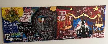 Œuvre contemporaine nommée « Just Ice », Réalisée par YKSTREETART